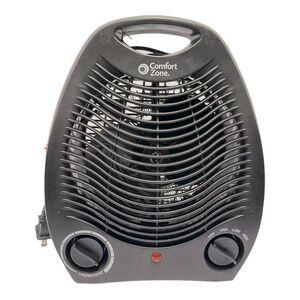 Comfort Zone CZ40BK 750/1,500-Watt Fan & Heater